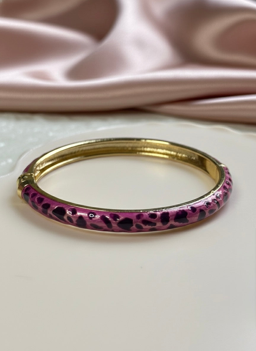 The Exotic Mauve Leopard Bangle 🐆💜