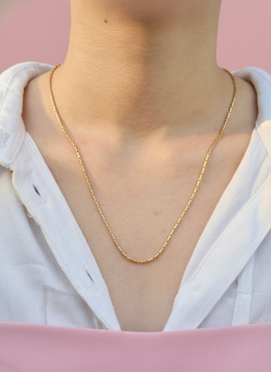 🌟 Twist Rope Gold Chain 💛 – Anti-Tarnish Everyday Necklace