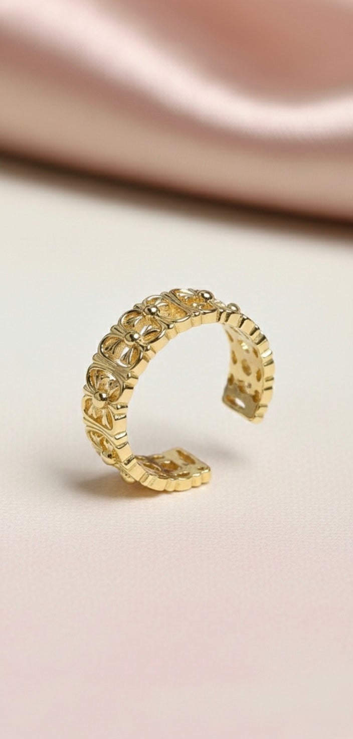 The Gilded Flora Adjustable Band 🌸✨