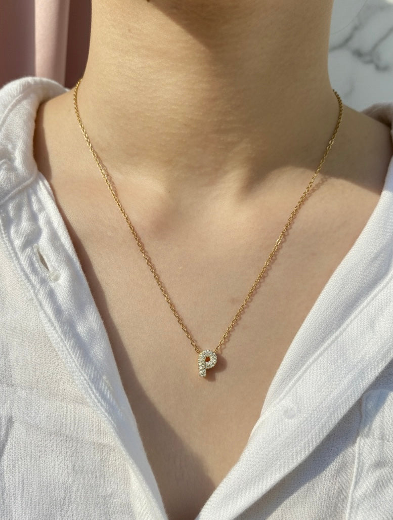 🔠 Initial Spark Necklace ✨ – P