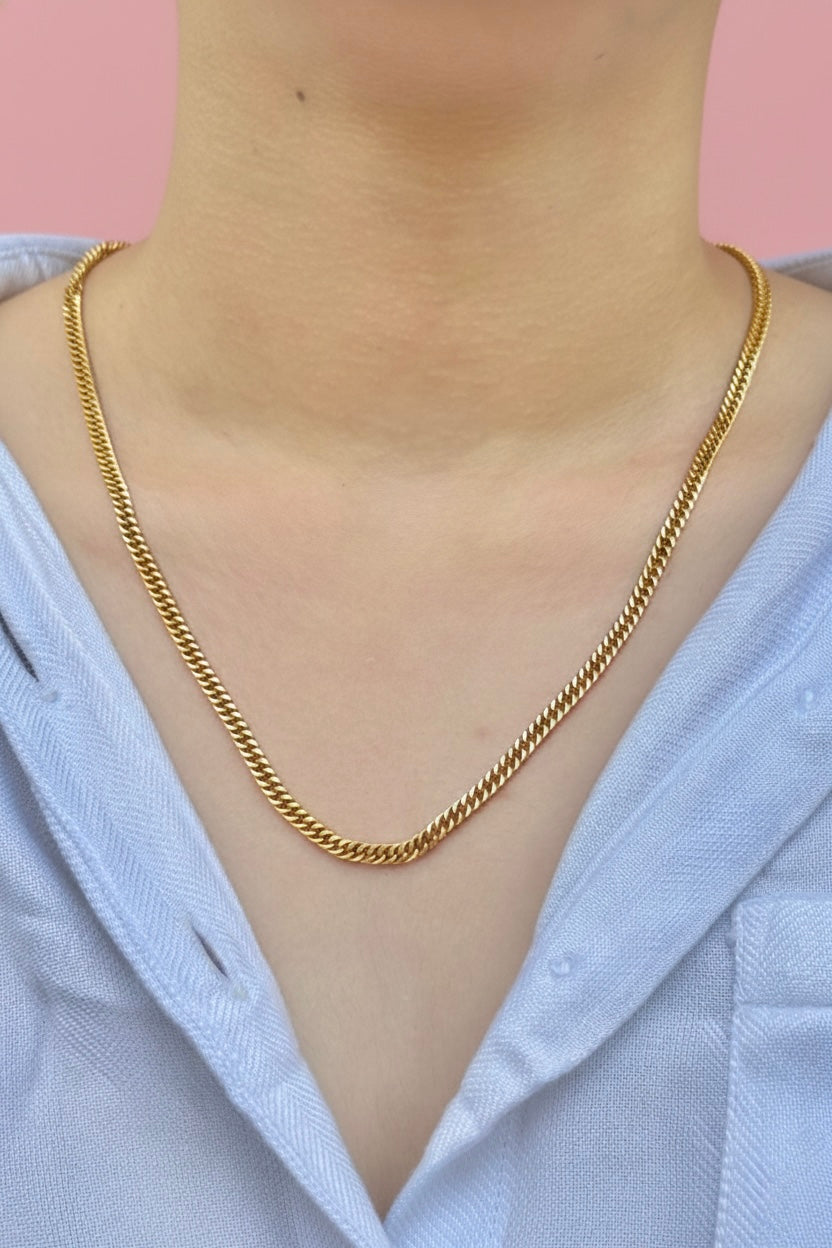 ✨ Classic Gold Herringbone Chain 💛 – Anti-Tarnish Necklace