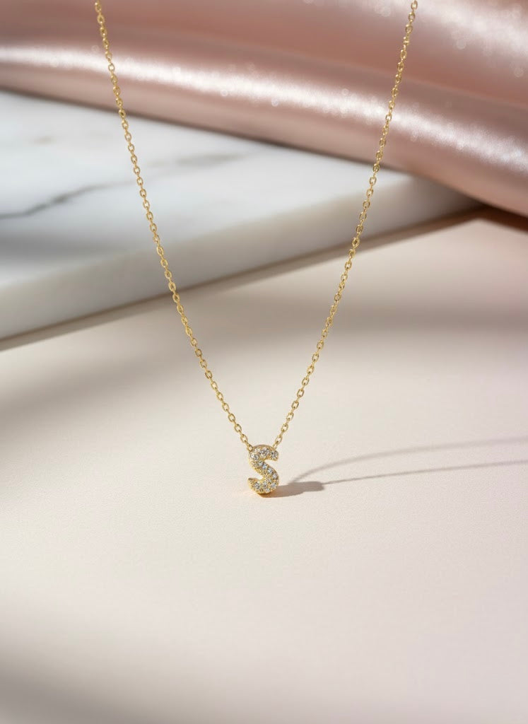 🔠 Initial Spark Necklace ✨ – S