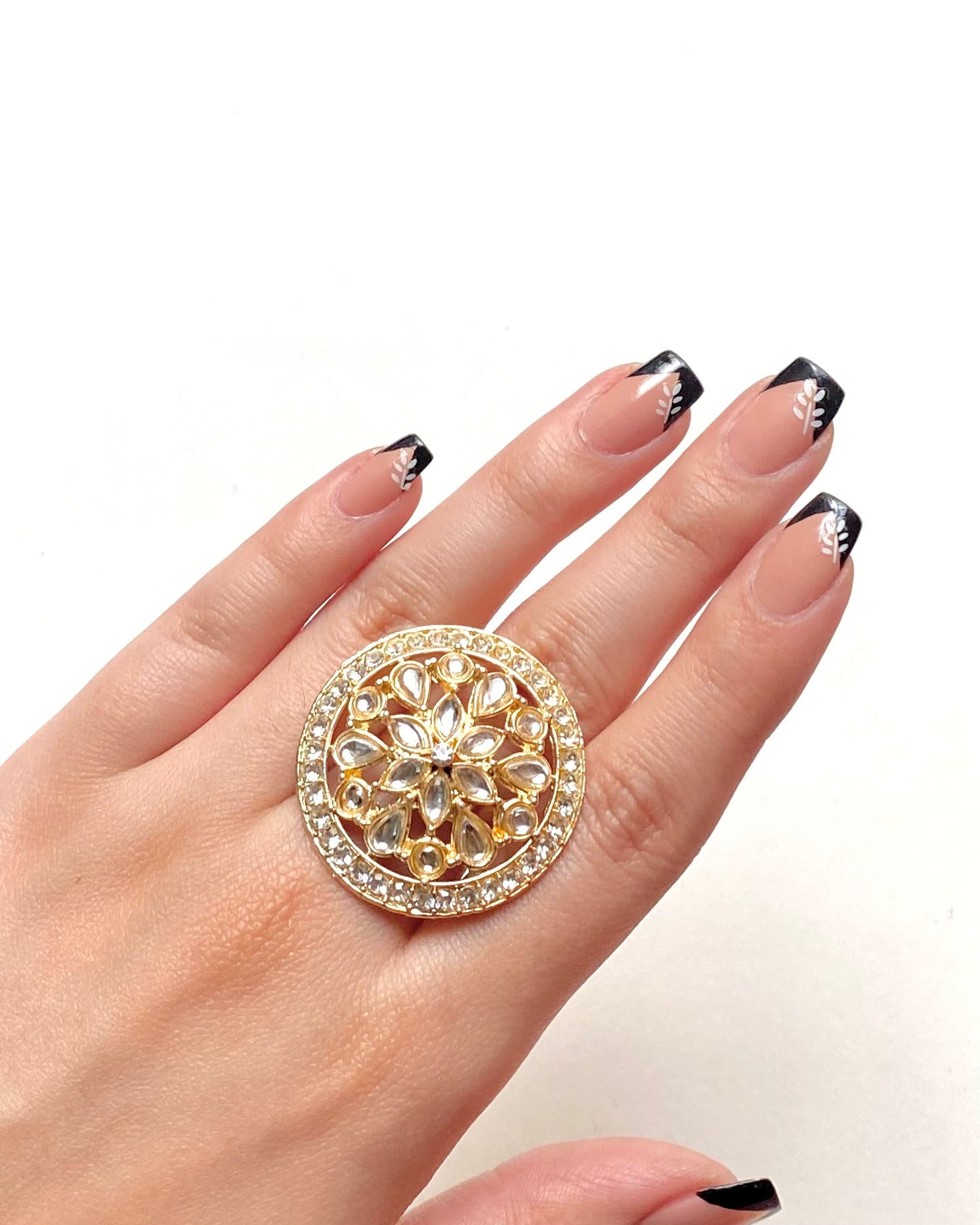 Circular Statement Ring – Adjustable
