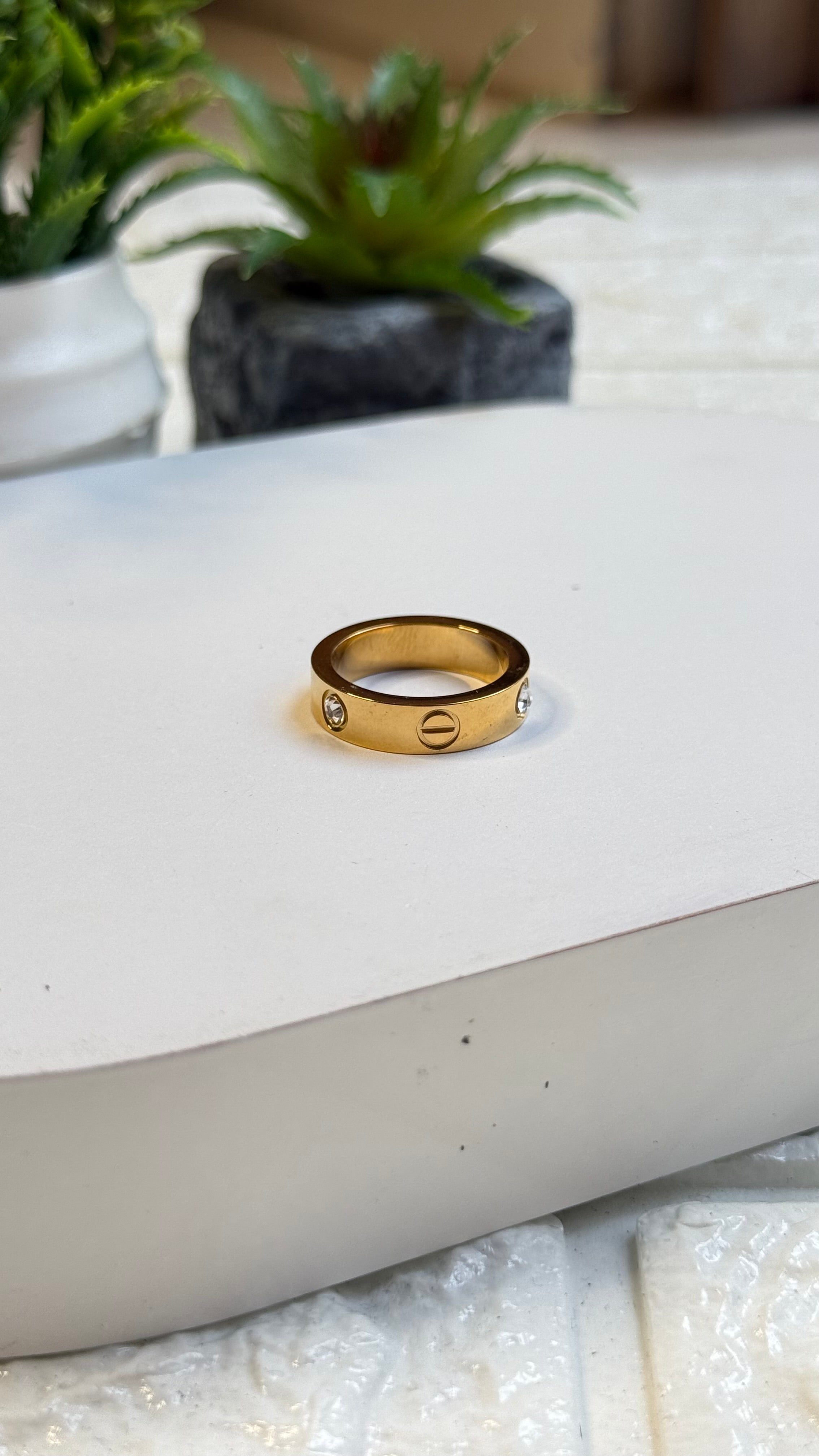 Stone Band Ring