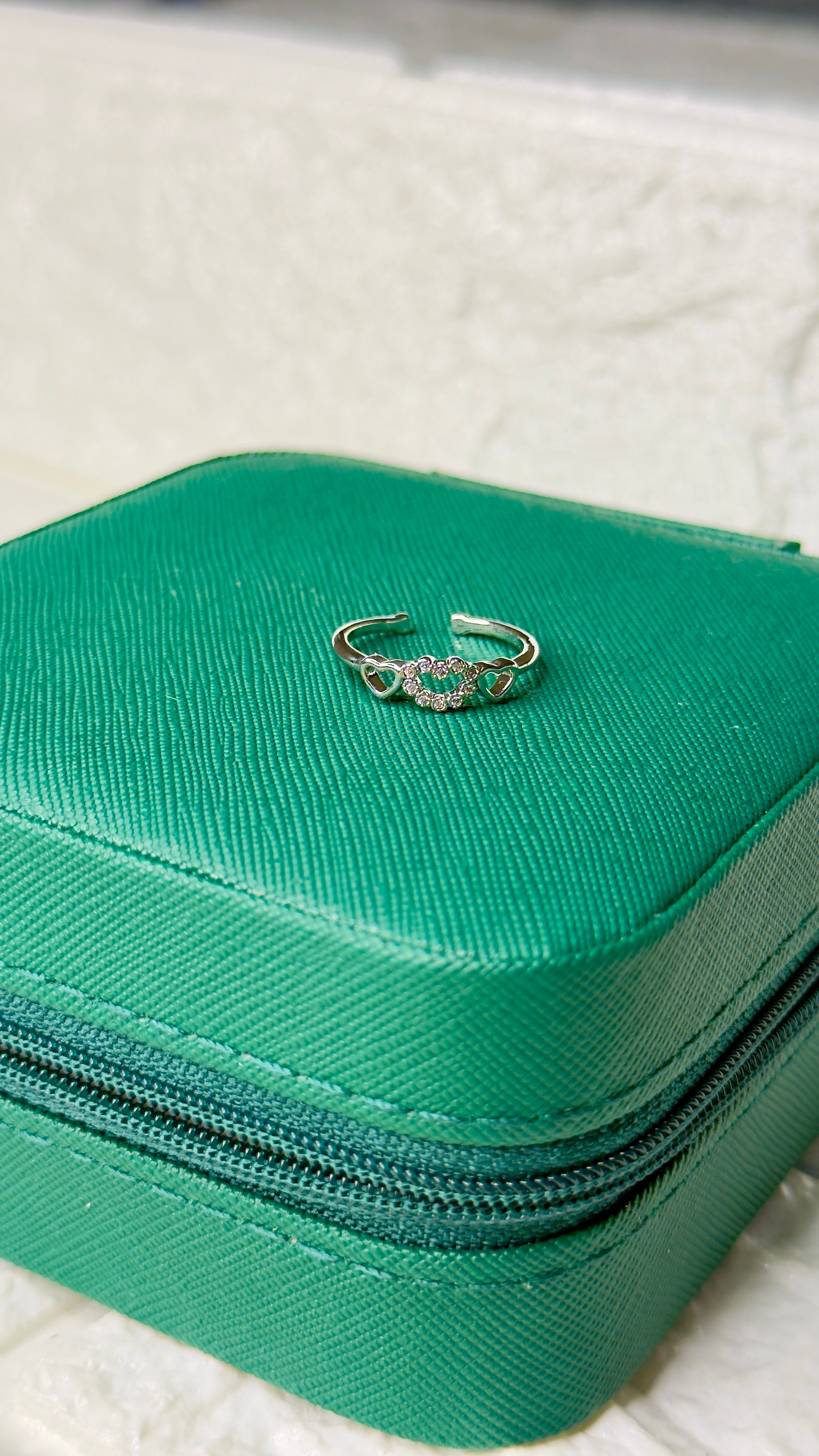 Stone Heart Ring [adjustable]