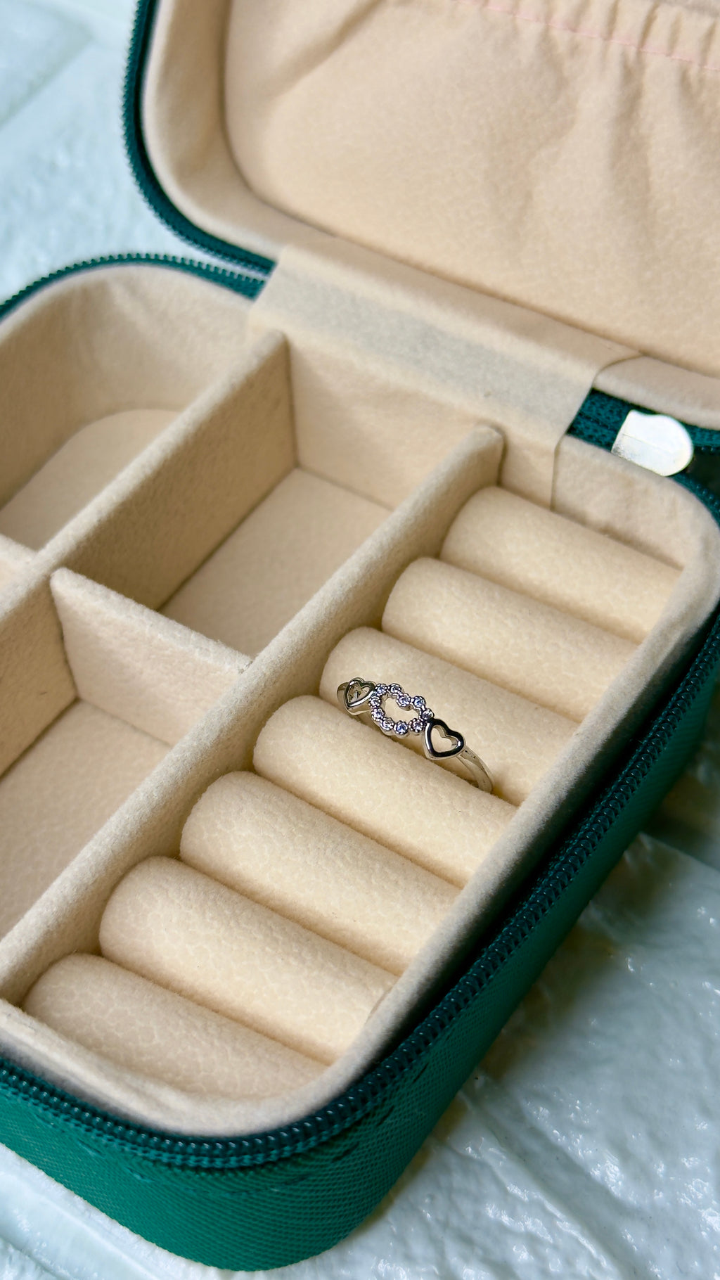 Stone Heart Ring [adjustable]