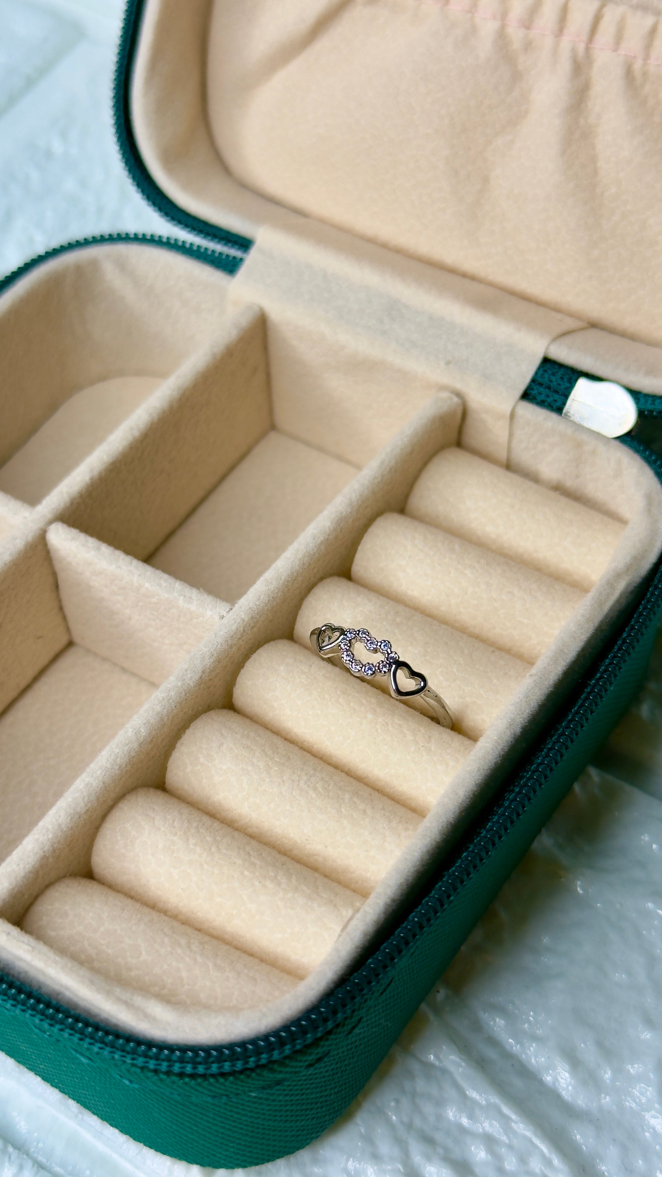 Stone Heart Ring [adjustable]
