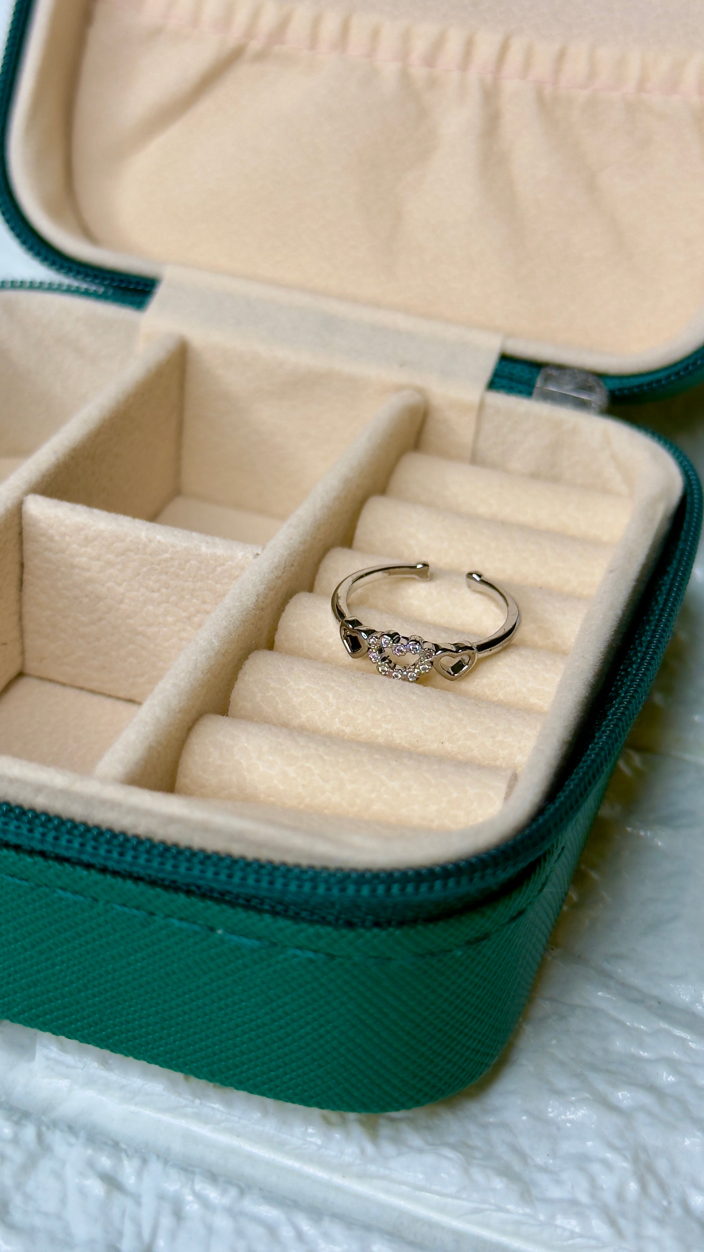 Stone Heart Ring [adjustable]