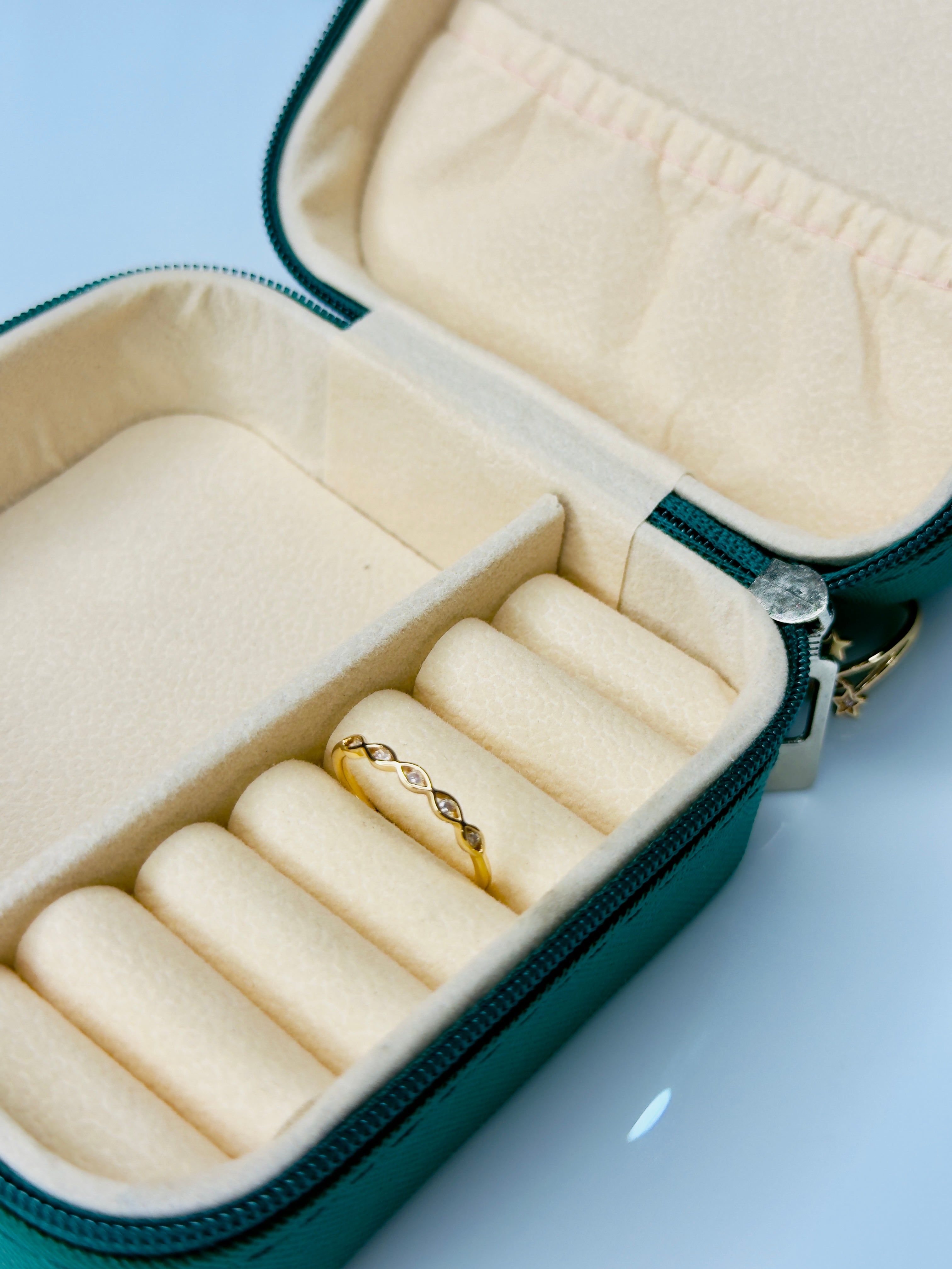 Golden Infinity Stone Ring (adjustable)