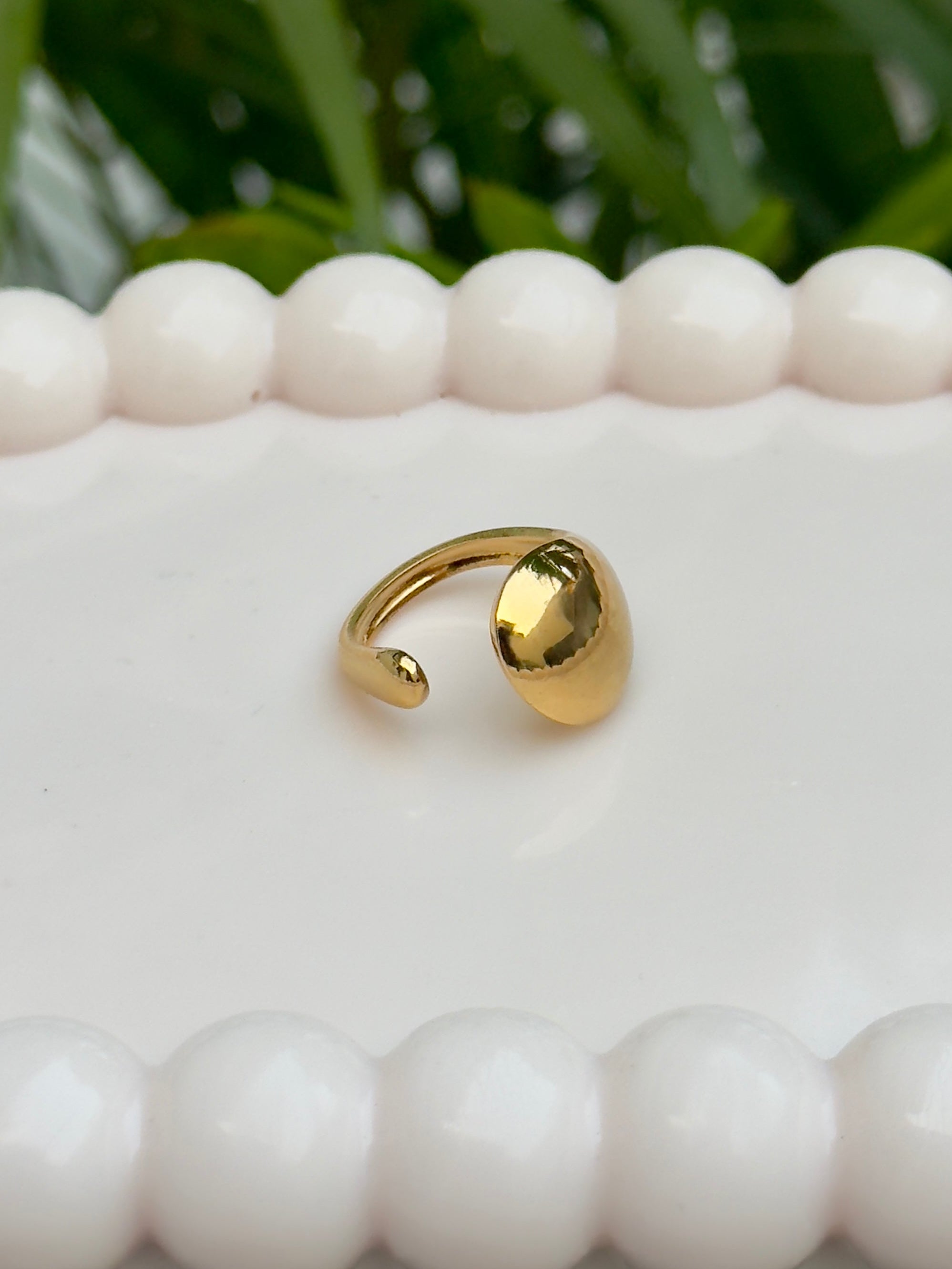 ✨ Molten Dome Adjustable Gold Ring