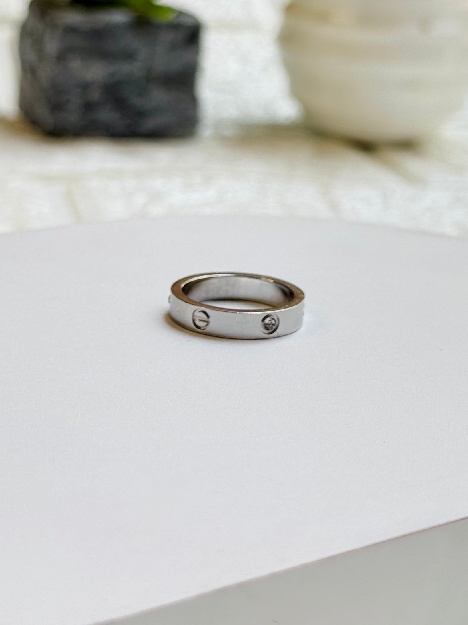 Stone Band Ring