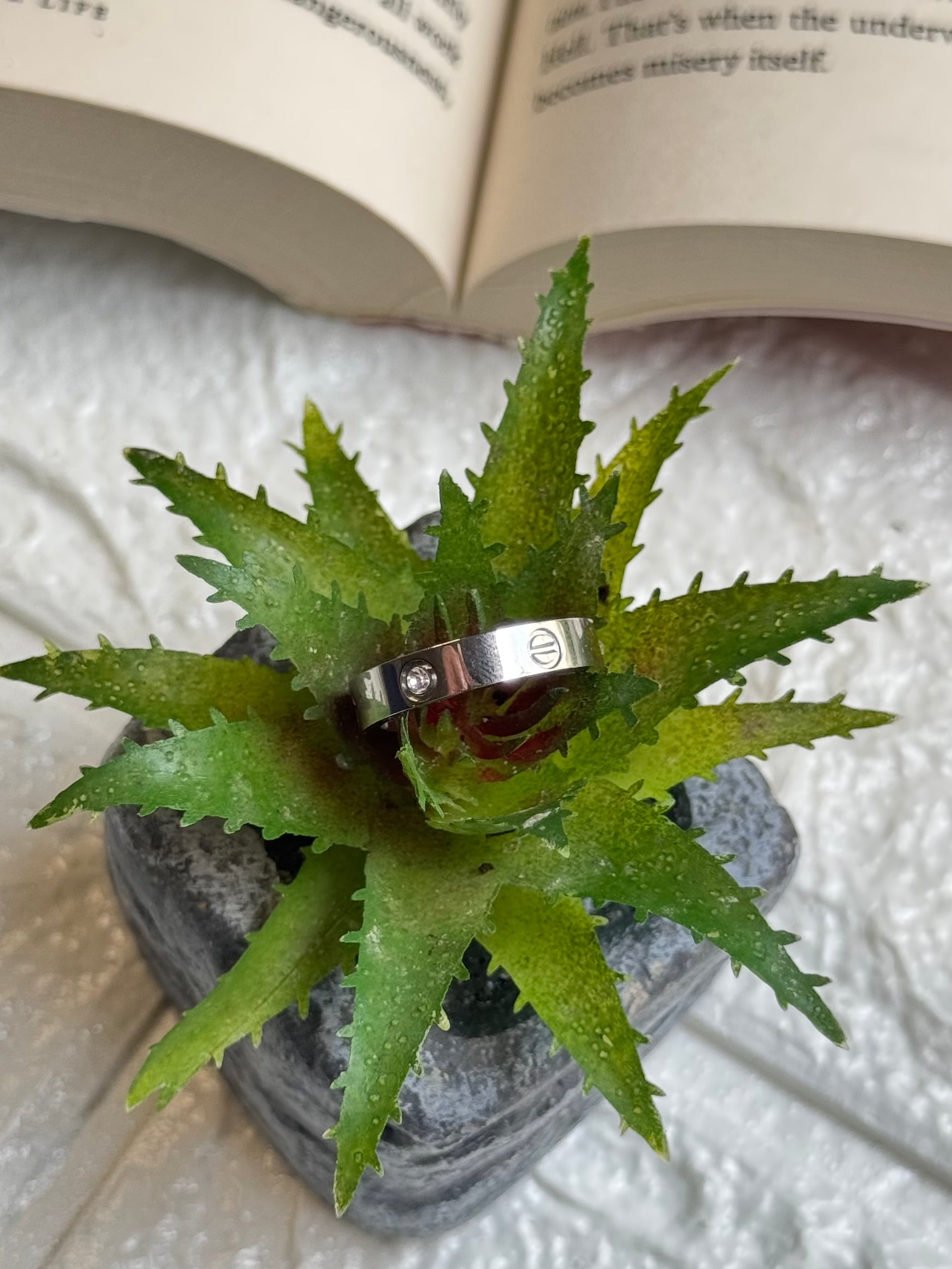 Stone Band Ring